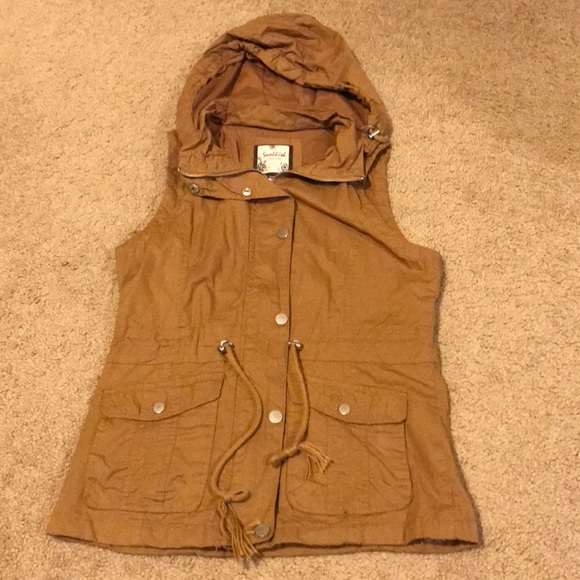 mustard utility vest